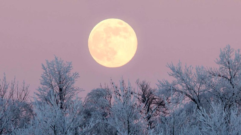 El universo se despide del 2024 con una hermosa "Luna Fría" 