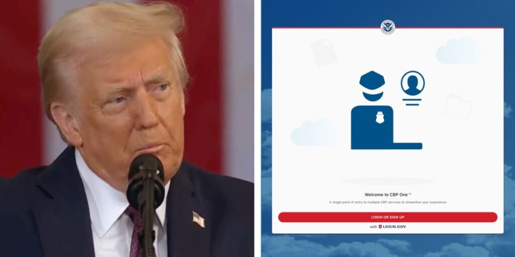 CBP one donald trump