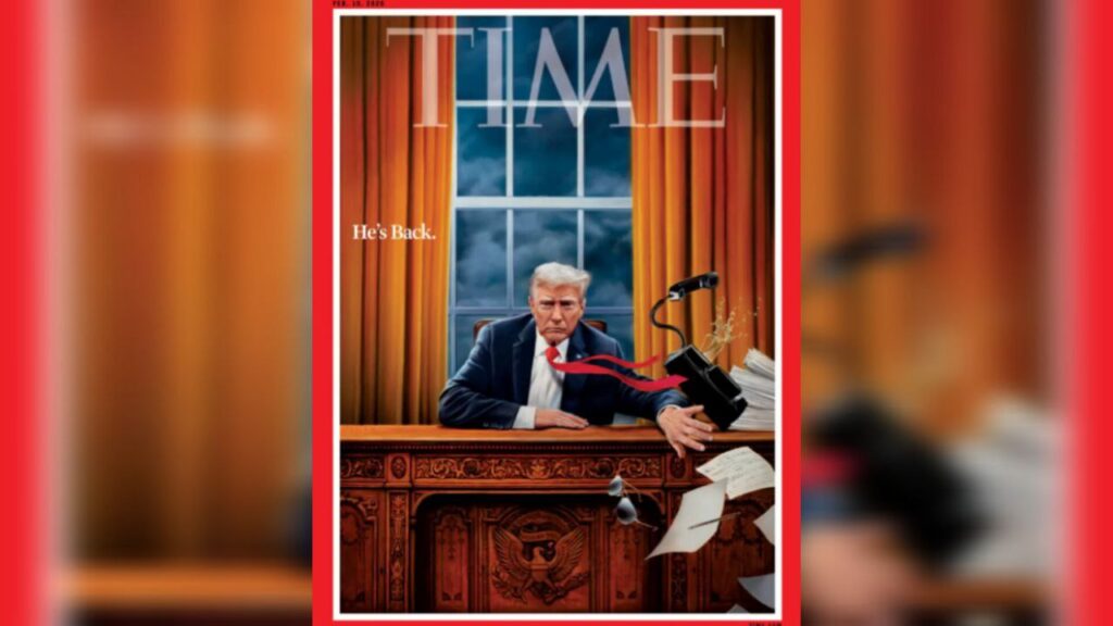 portada de la investidura de Trump