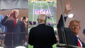 Trump se convierte en el primer presidente en funciones en asistir a un Super Bowl