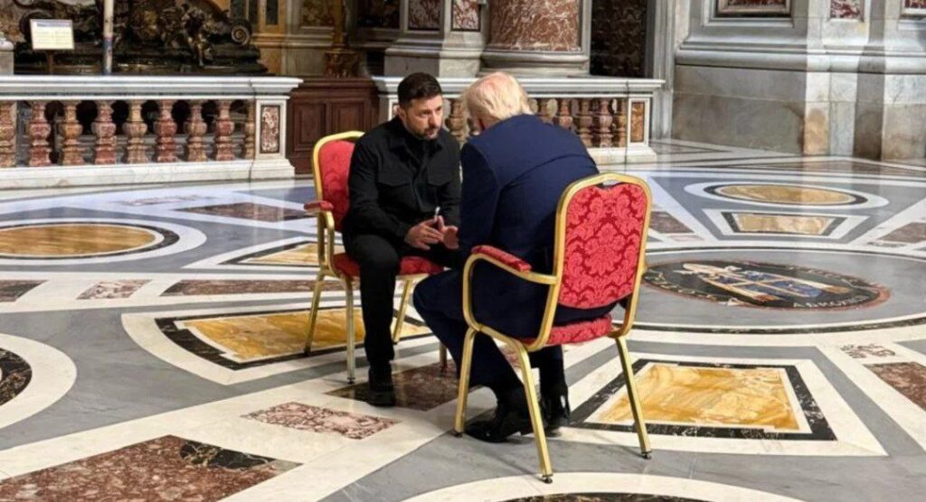 antes de darle el último adiós al papa Francisco , trump