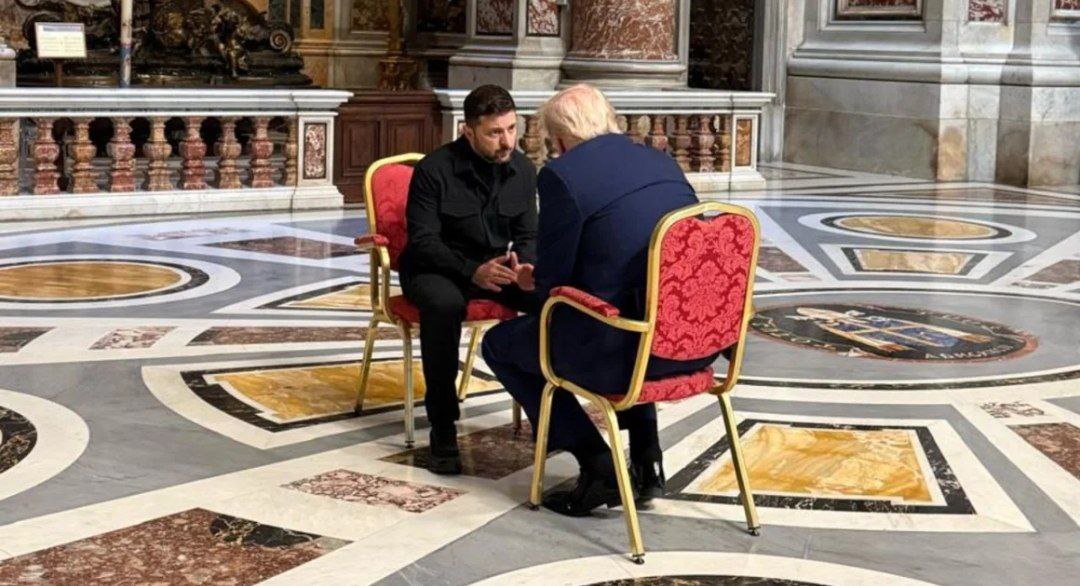 antes de darle el último adiós al papa Francisco , trump