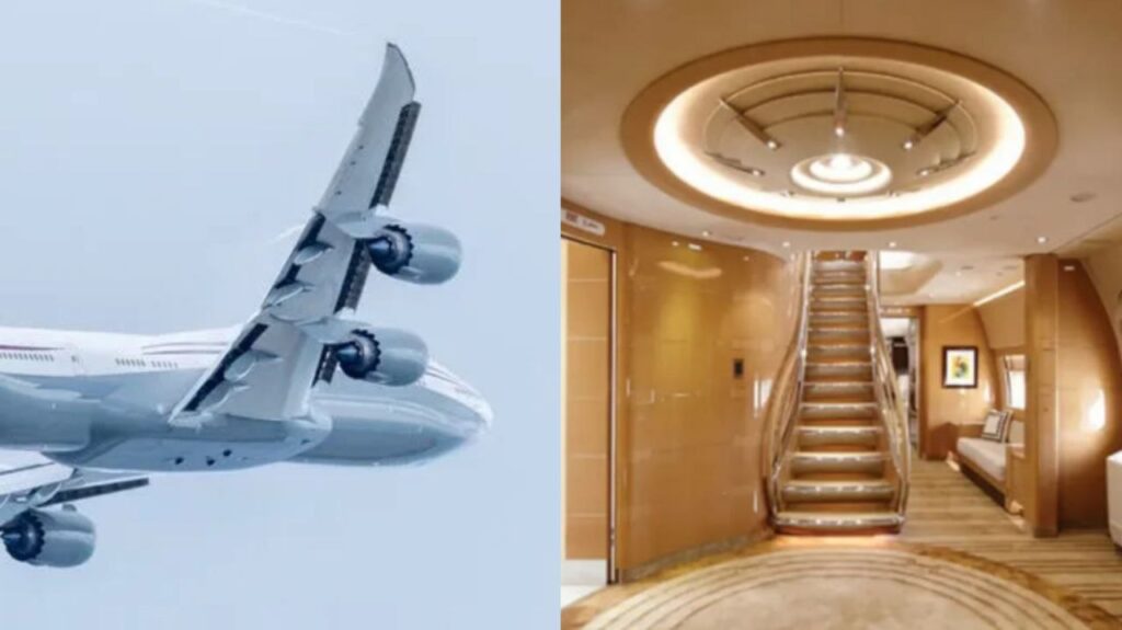 Un palacio en el cielo, avión de lujo