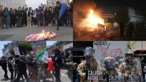 Los Ángeles fuera de control en contra de las redadas migratorias y despliegue de la Guardia Nacional 