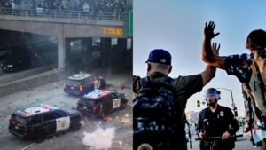 Más de 400 detenidos en las protestas contra las redadas en Los Ángeles