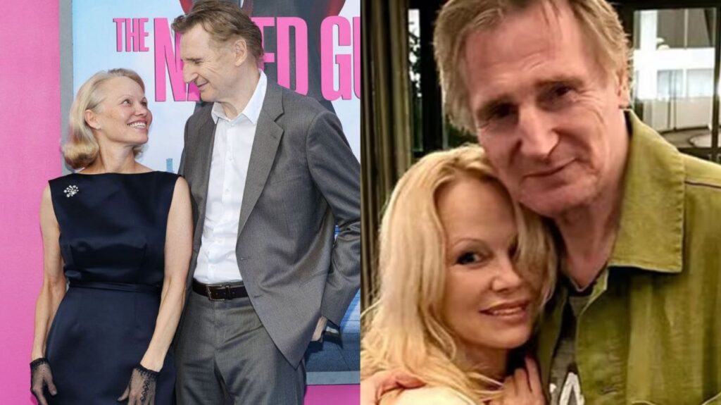 Pamela Anderson y Liam Neeson