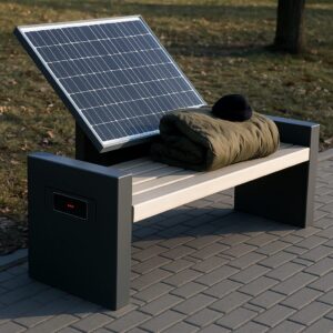 Japón innova con bancas solares inteligentes: tecnología al servicio de la ciudad