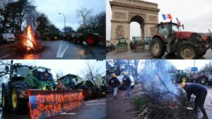 Agricultores franceses dicen no al tratado de Mercosur con bloqueos en París 