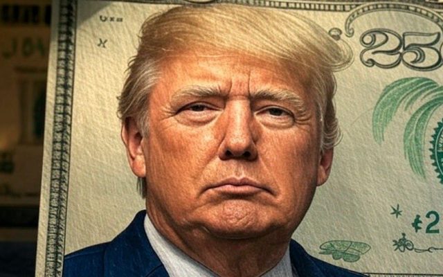 Rostro de Trump se imprimiría en un billete de $250 