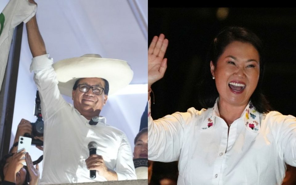 Fujimori y Sánchez en un empate técnico en balotaje presidencial de Perú